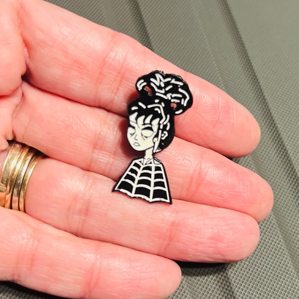 Lydia Beetlejuice Enamel Pin